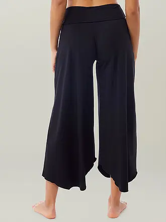 MANDALA | Pantalon de yoga pour femmes Roll Over Tulip | schwarz